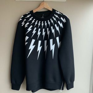 Neil Barrett Black Thunderbolt Pullover